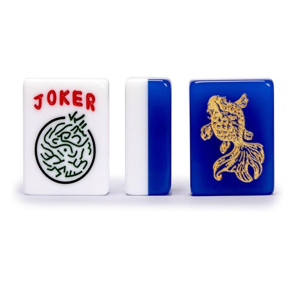 Mahjong set. Full set. Tiles/leather case/ racks/dice etc